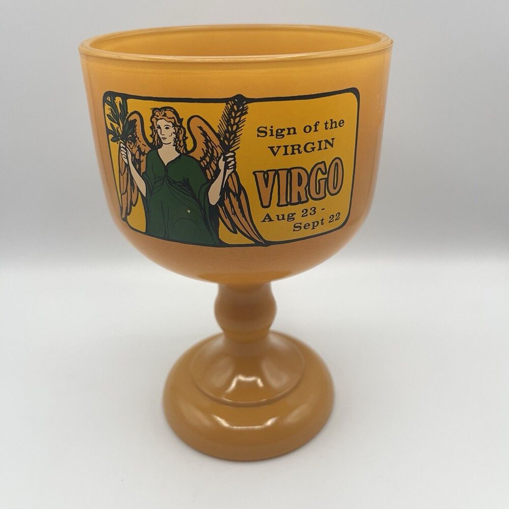 1970's Zodiac Virgo Goblet Great Barware
